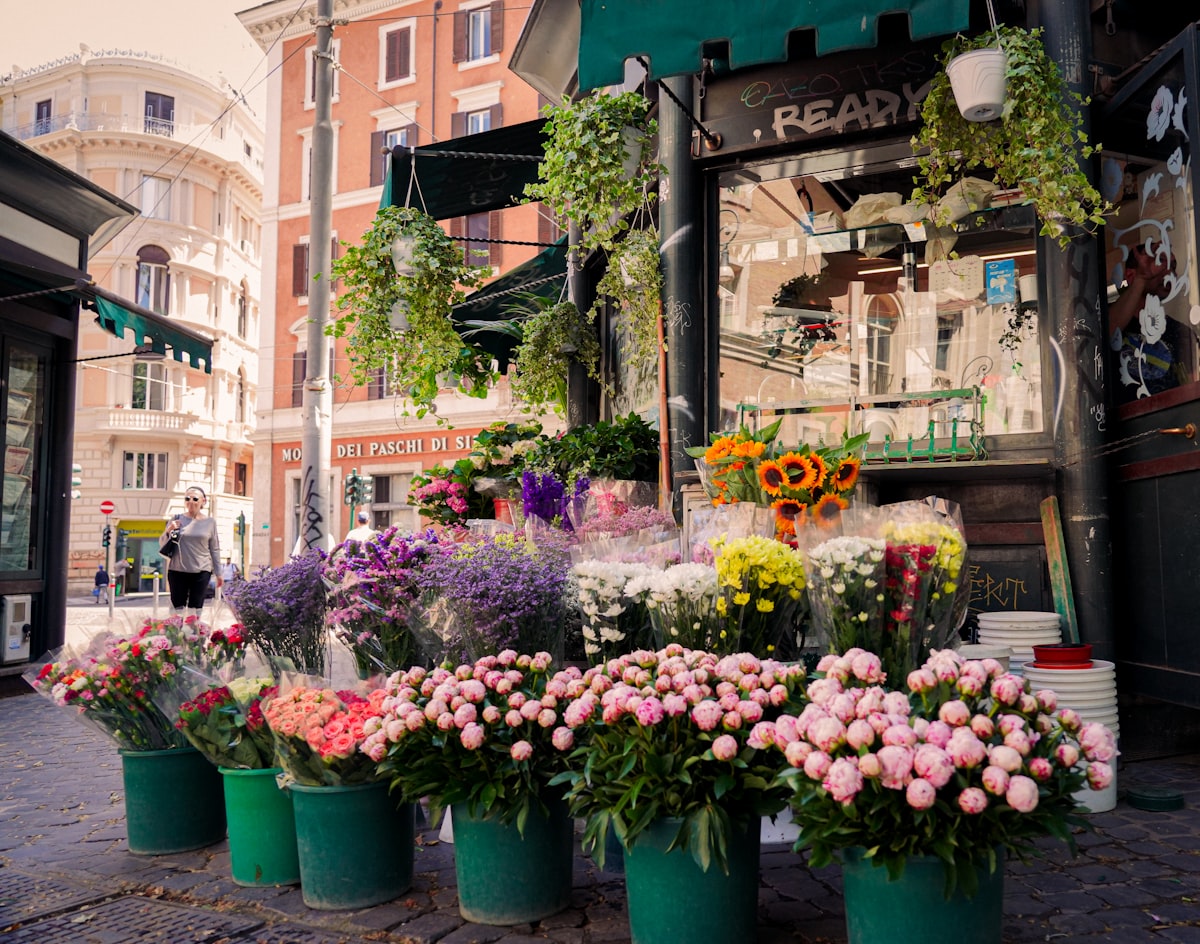 Fleuriste de quartier (photo d'illustration)